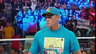 Rusev confronts John Cena before WWE Fastlane- Raw, February 16, 2015