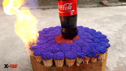 AMAZING EXPERIMENT 20,000 MATCHES VS COCA COLA Don't Try this At Home!