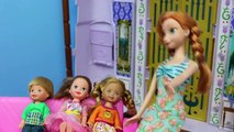 Disney Frozen Fever Elsa and Anna Dolls and Kids Build a Snowman and Barbie Goes Crazy Dis