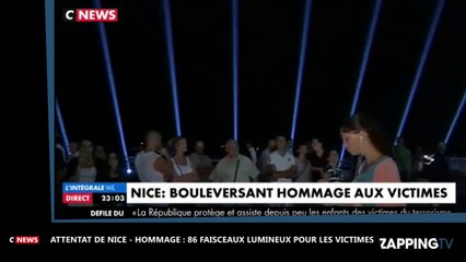 Attentat de Nice – Hommage : 86 faisceaux lumineux en mémoire des victimes (Vidéo)