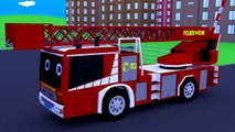 Para caricaturas sobre la colección de coches ambulancia camión de la policía contra incendios de coches pequeños