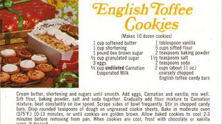 English Toffee Cookies Recipe