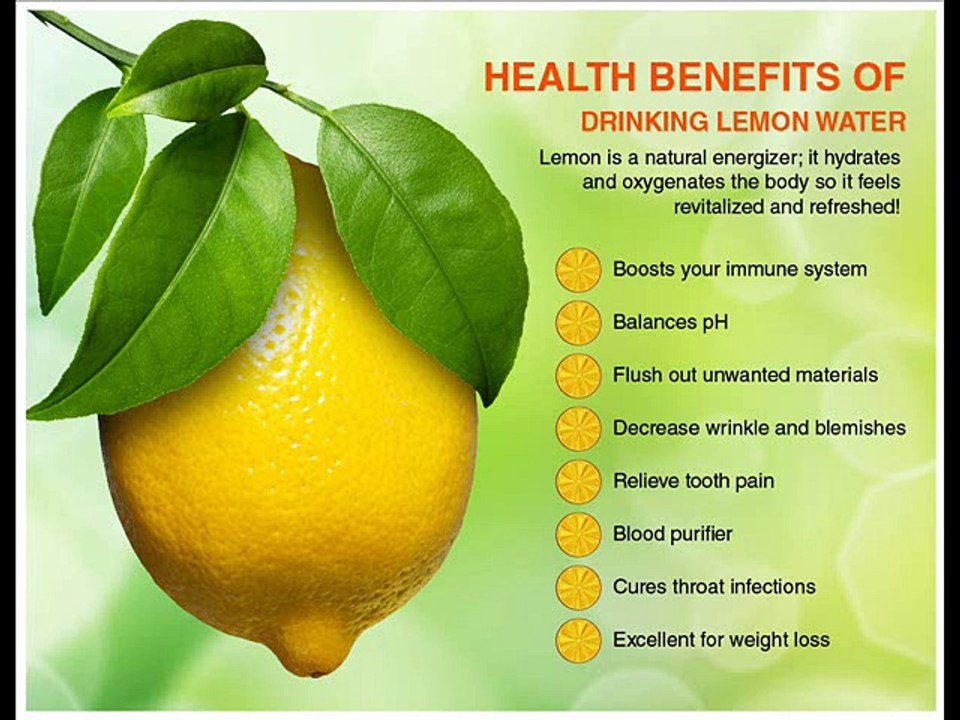 Health Benefits Of Lemon Water