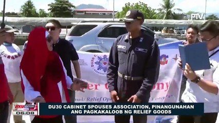 Du30 Cabinet Spouses Association, pinangunahan ang pagkakaloob ng relief goods