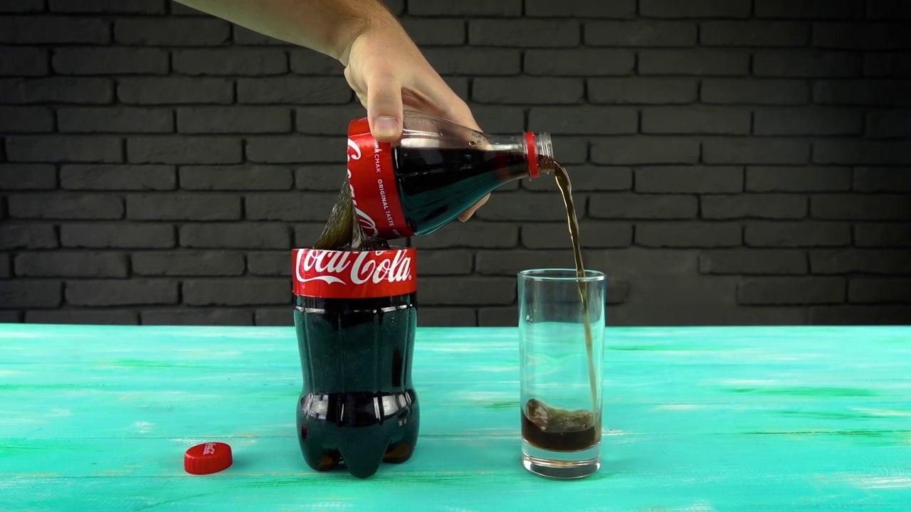 How to Cut Coca Cola Without Spilling it
