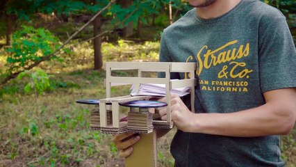 DIY Semi-Automatic Paper Plane Launcher from Cardboard at Home
