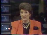 TF1 - 25 Décembre 1990 - Pubs, teaser, speakerine, début JT Nuit (Geneviève Galey)