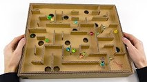 Board Game Marble Labyrinth from Cardboard   How to Make Amazing Game