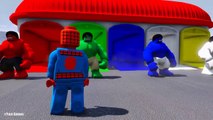Les couleurs la famille doigt pour ponton enfants Apprendre garderie rimes super-héros avec Transformation w