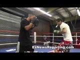 robert garcia and marcos maidana vegas workout