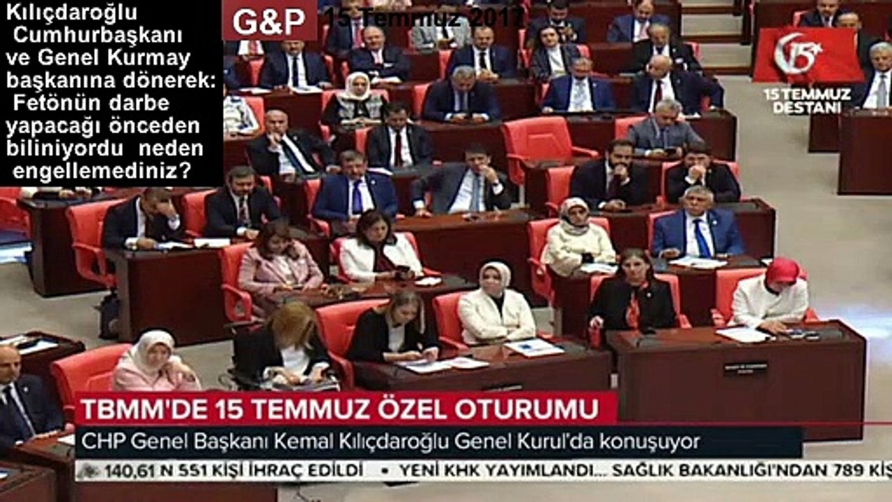 KILIÇDAROĞLU CUMHURBAŞKANI VE GENEL KURMAY BAŞKANINA DÖNEREK DEDİKİ