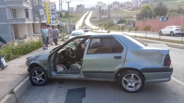 Kaza Yapıp Kaçarken Yine Kaza Yapıp Yaralandı
