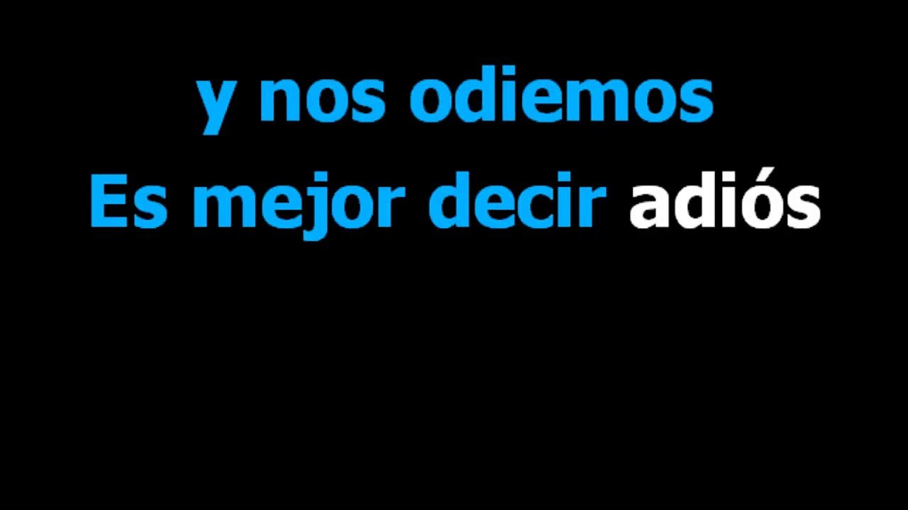 Es mejor decir adios -  Los freddys -  Karaoke...