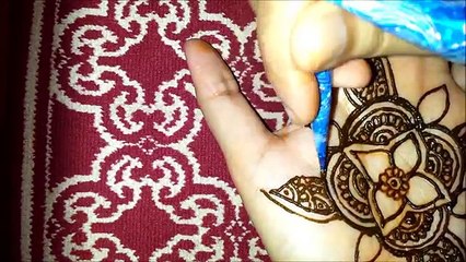 Lindo diseño fácil flores Flor alheña sencillo tatuaje vídeo Tutorial de mehendi