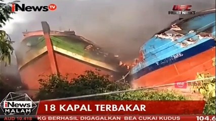 18 Perahu Nelayan Terbakar di Pelabuhan Juwana