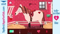 Amusement poney animal de compagnie soins jouer les couleurs bain Robe vers le haut avec poney boîte de des jeux pour bébé