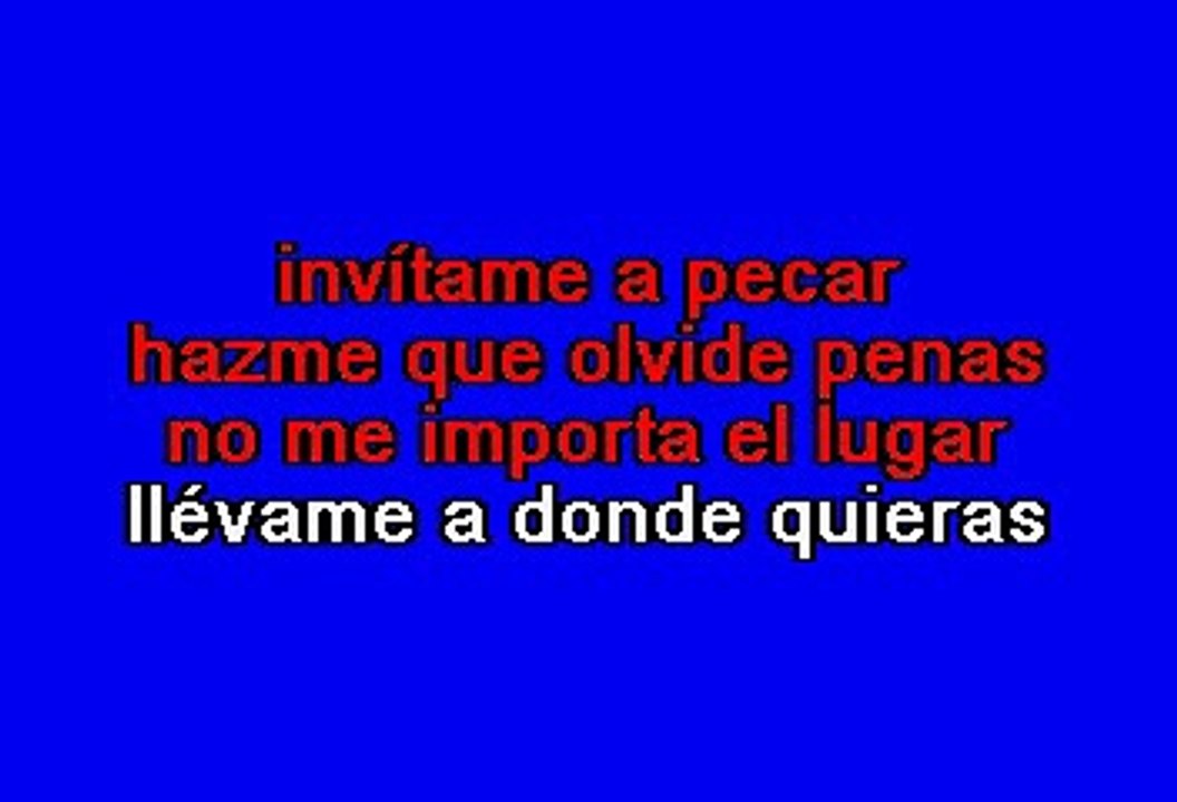 Paquita La Del Barrio - Invitame A Pecar (Karaoke)