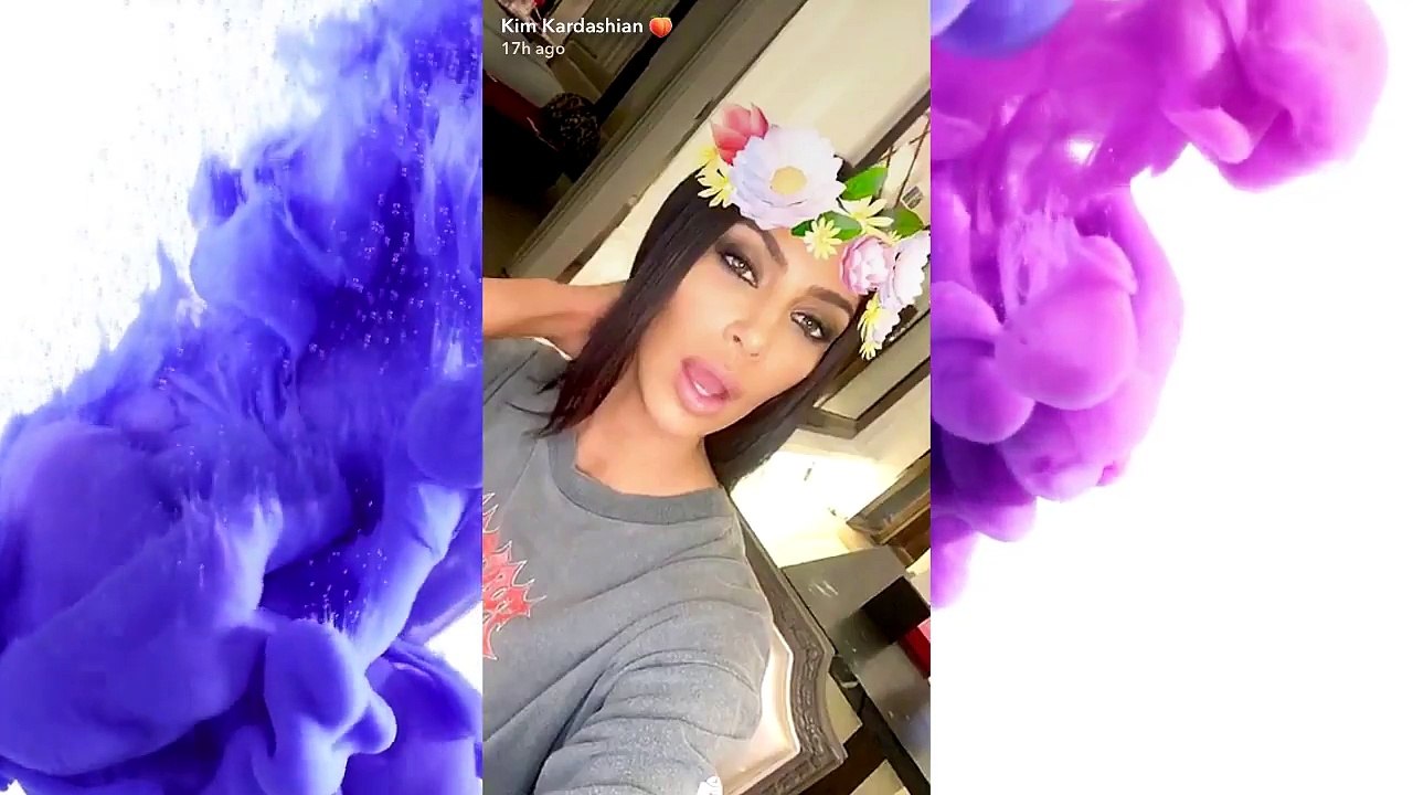 Kim Kardashian Responds to White Substance Found on her Snapchat Stories with Kanye West