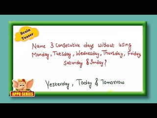 Brain Teaser - Week Teaser