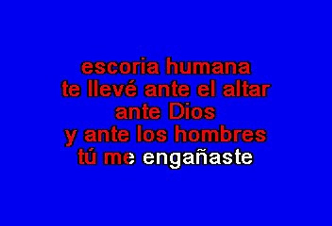 Paquita La Del Barrio - Escoria Humana (Karaoke)