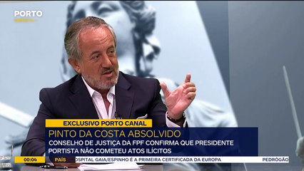 Conselho de Justiça da FPF confirma que Pinto da Costa não cometeu atos ilícitos