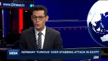 i24NEWS DESK | Germany 'furious' over stabbing attack in Egypt  | Saturday, July 15th 2017