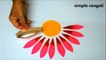 Innovative flower rangoli designs using crafts __ easy kolam designs __ simple modern muggulu