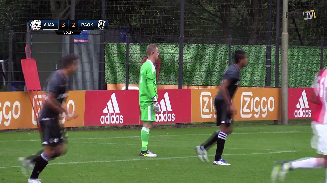 Το δοκάρι του Μάτος στο 87' (με το σκορ στο 3-2) - Άγιαξ vs ΠΑΟΚ - 15.07.2017