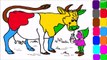 Дети цвета раскраска цвета корова для ки ки Дети Дети ... Узнайте страница сюрприз в с |