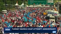 i24NEWS DESK | Turkey marks coup attempt anniversary | Saturday, July 15th 2017