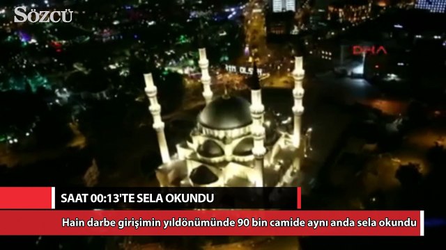 90 bin camide aynı anda sela okundu