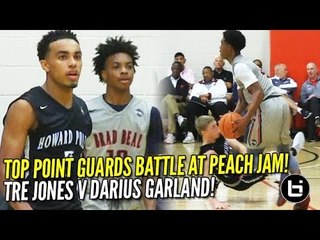 Tre Jones VS Darius Garland! Top Point Guards BATTLE It Out At Peach Jam Elite 8!