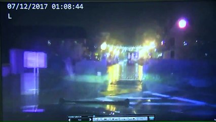 Скачать видео: Teens' Joyride in Stolen Car Captured on Police Dash Cam