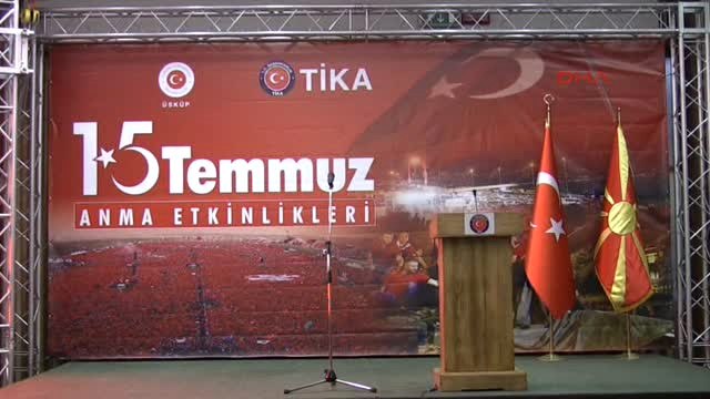 Üsküp'te 15 Temmuz'u Anma Töreni Düzenlendi