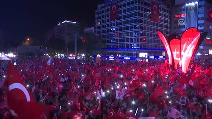 15 Temmuz'un Yıl Dönümünde Vatandaşlar Meydanları Doldurdu - Kızılay (2)