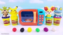 Para colorear colores ir Aprender magia microonda sorpresas juguete con Pokemon pokeball playdoh pre