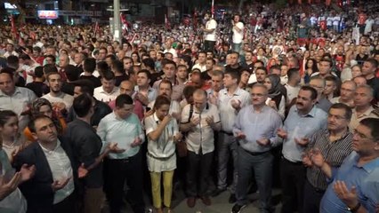 Antalya Binlerce Antalyalı Darbeye Karşı Yürüdü