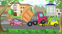 Coches Para Niños. Camión, Camión de Basura, Grúa. Caricaturas de carros. Tiki Taki Carros