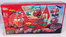Y coches fuego camión de bomberos en abrir rojo Lego ★ mater ★ relámpago mcqueen ★ cuadro play-disney duplo