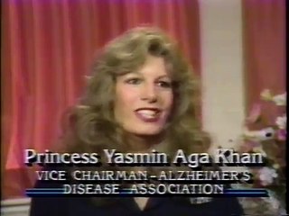YASMIN AGA KHAN DISCUSSES HER MOM RITA HAYWORTHS ALZHEIMERS DISEASE, 1988 {94}