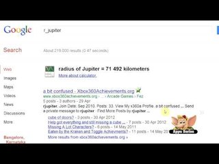 Google Search Tip 29 - Radius of Planets