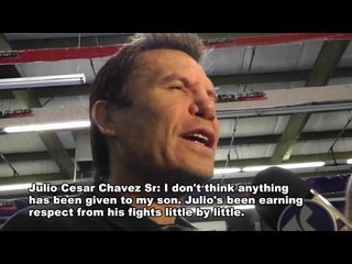 Julio Chavez Sr Slams Sergio Martinez - says car stroy was BS