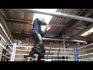saul canelo alvarez shadow boxing