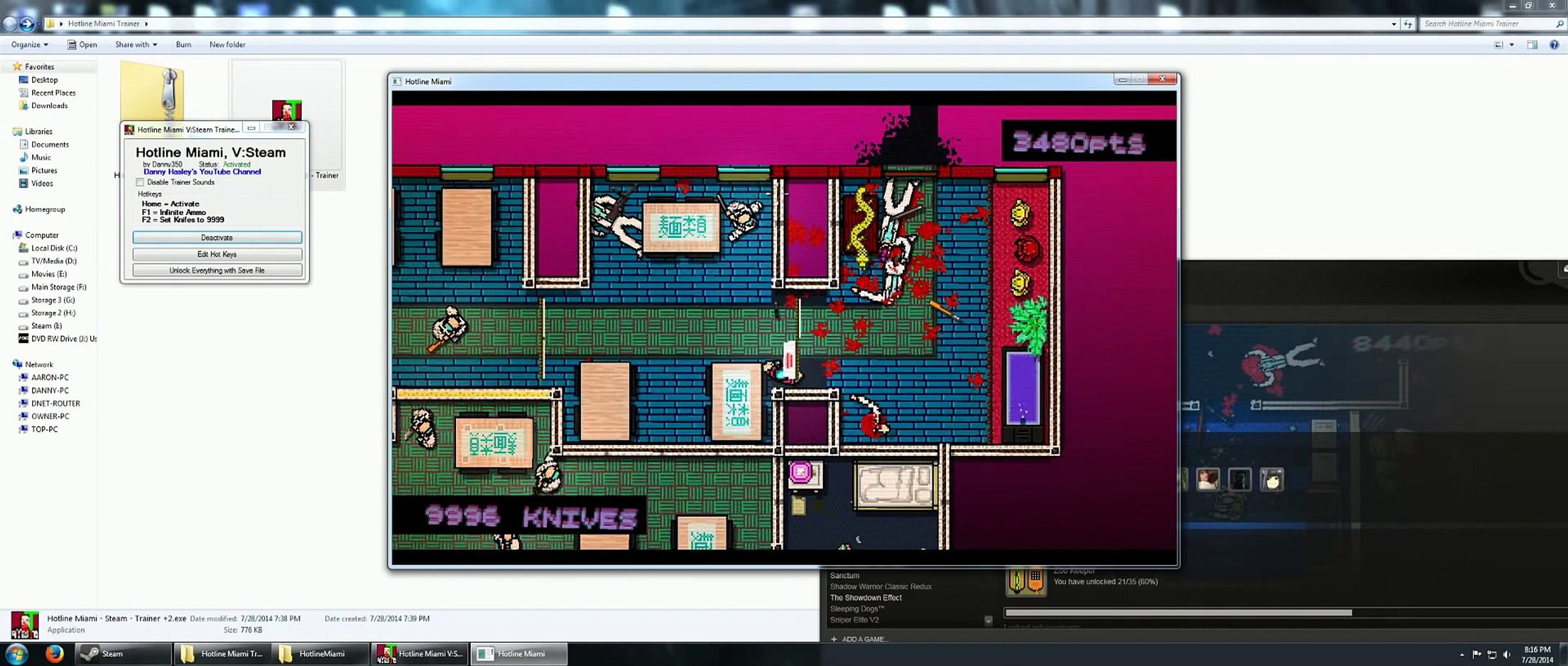 ⁣Hotline Miami - Steam - Trainer +2 - Direct Link