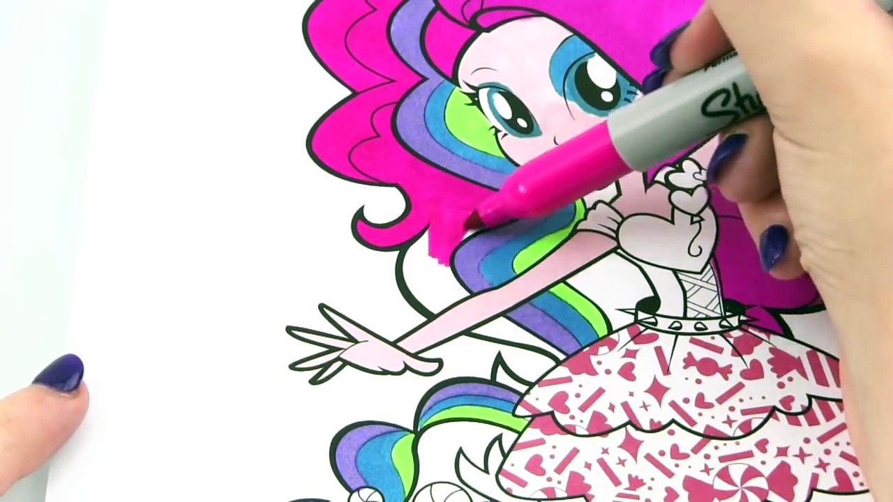 My Little Pony EQUESTRIA GIRLS RAINBOW ROCKS Coloring Book Pages MLP Coloring Videos For K