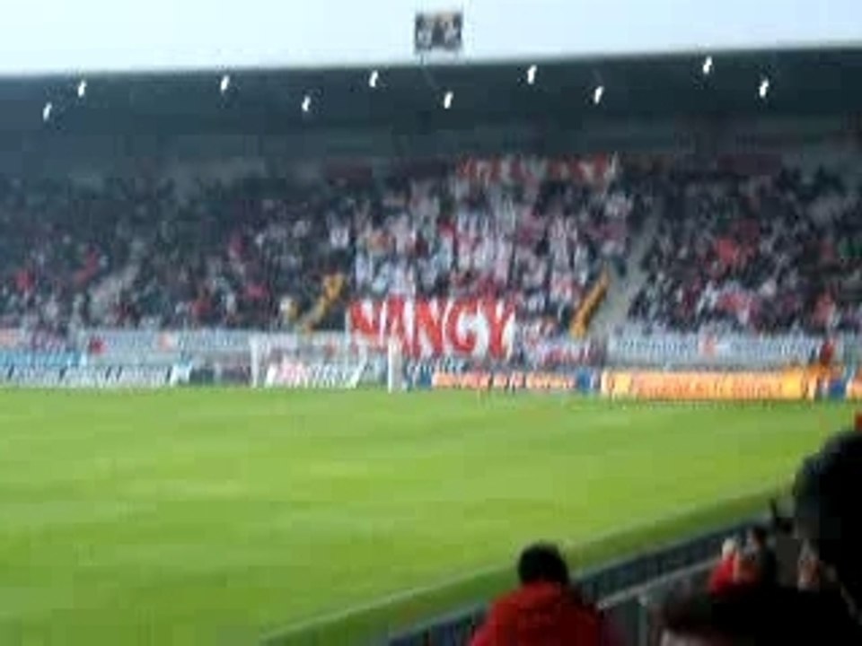 Nancy-sochaux entrée des joueurs et tifo