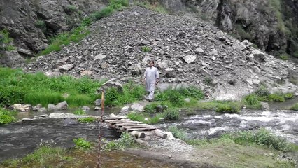 Beautiful Manthokha Waterfall Kharmang Gilgit Baltistan
