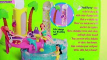 Barbillon changer couleur poupées gelé sirènes fête poche piscine Princesse Elsa disney polly ariel