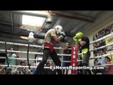 Saul Canelo Alvarez Sparring Abraham Lopez - esnews boxing
