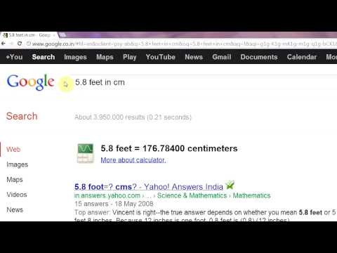 Google Search Tip 16 - Converting Units
